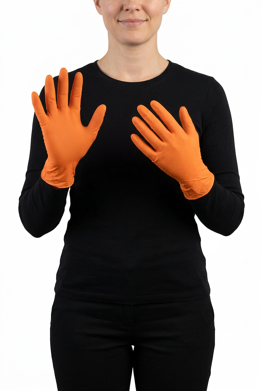 Guantes Naranjas Cortos