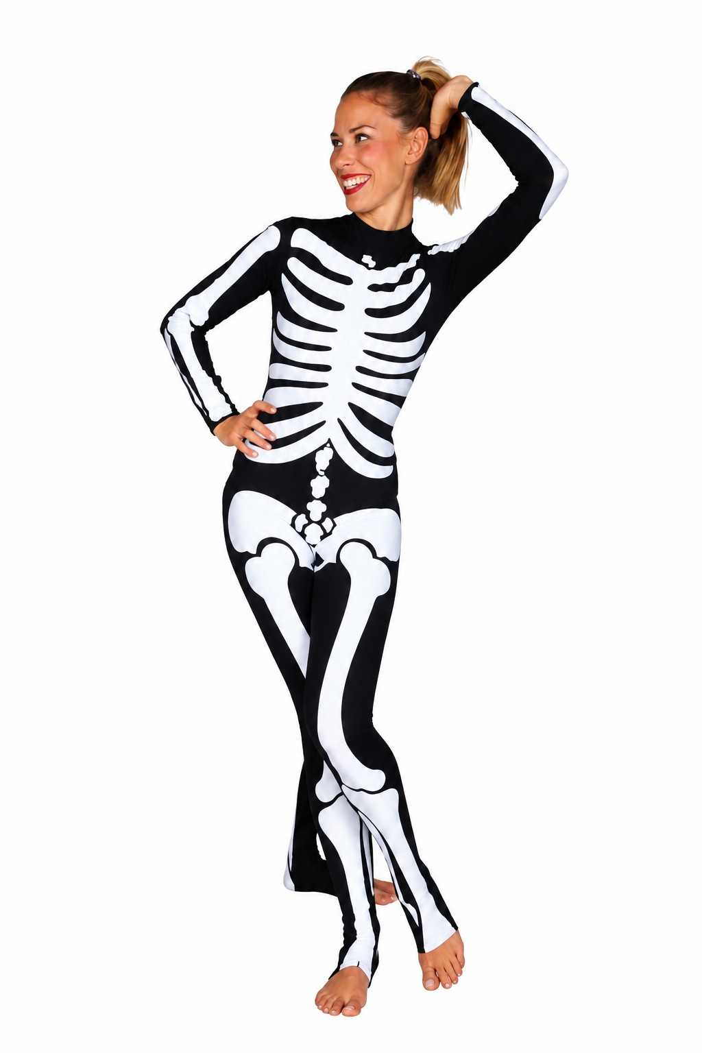 Adult Lycra Skeleton Costume - Unisex Halloween Outfit