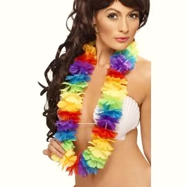 Collar Hawaiano de Flores — Accesorio Tropical