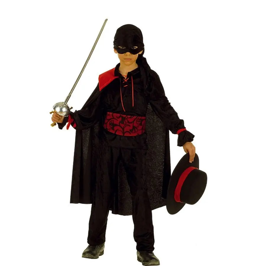 Disfraz El Zorro Infantil – Traje Clásico De Capa Y Espada