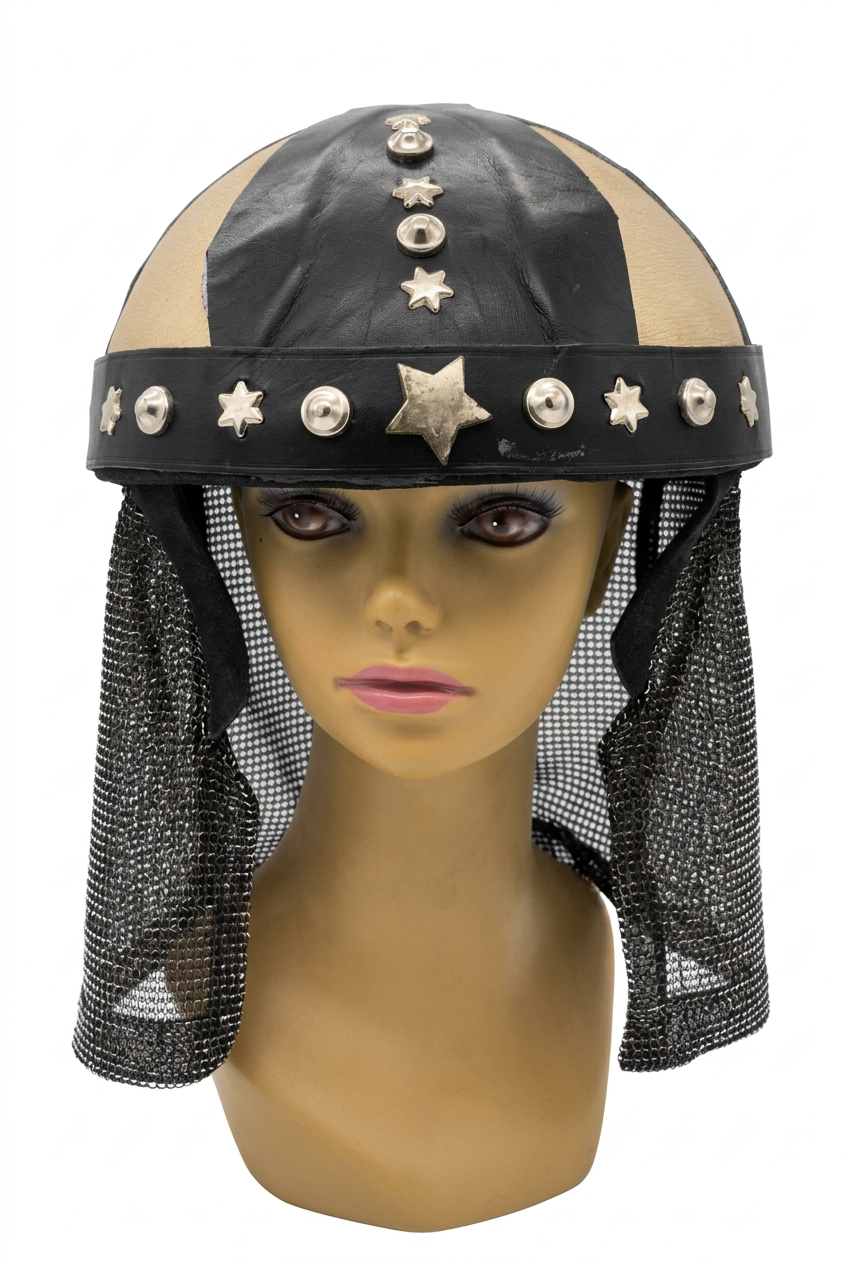 Casco Medieval con Cota de Malla