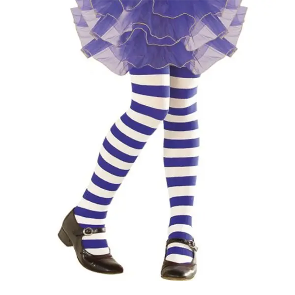 Medias Rayas Azul-Blanco Infantil 70Den