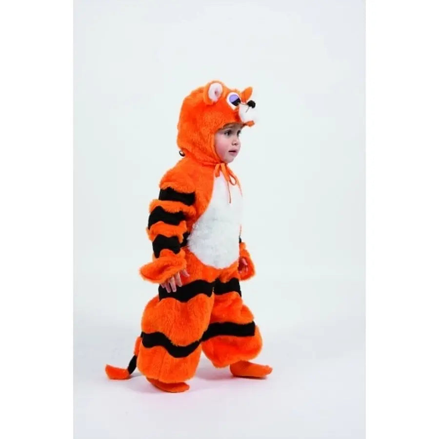 Child's Tiger Costume – Bodysuit with Hat