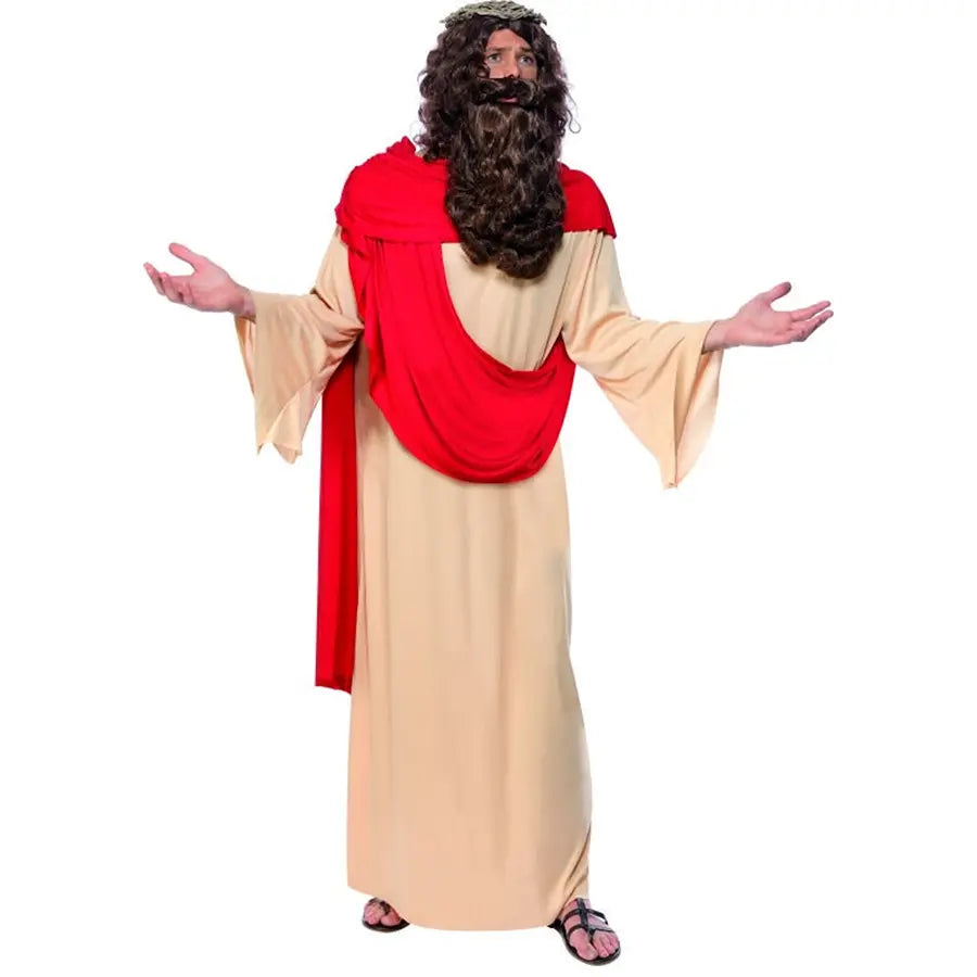 Disfraz de Jesús Adulto con Barba y Corona