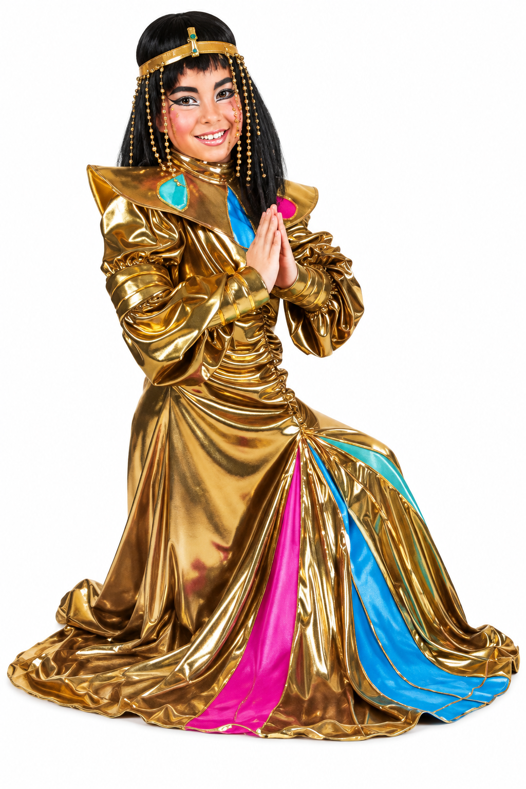 Disfraz de Cleopatra Dorado Niña