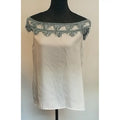 Disfraz Blusa Blanca Pasamanería Azul