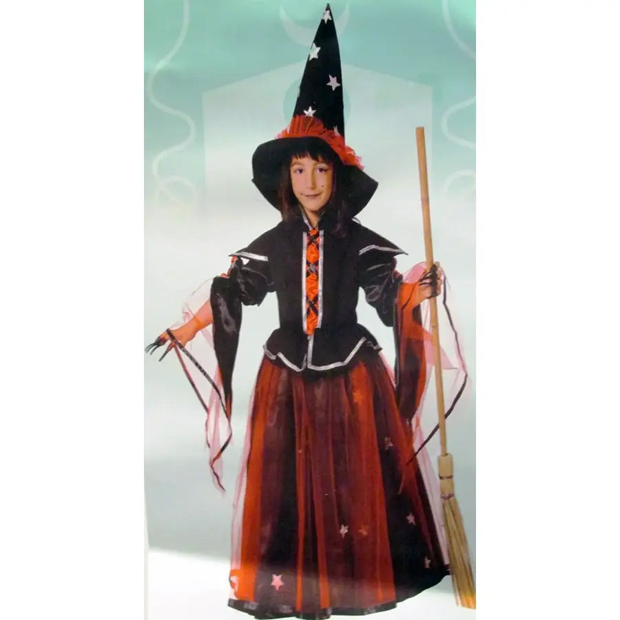 Disfraz Bruja de Lujo Infantil – Vestido y Gorro