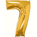 Globos Numero 7 Dorado