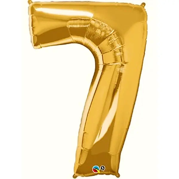 Globos Numero 7 Dorado