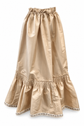 Costume Skirt Beige Satin M16