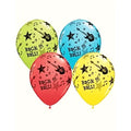 Rock and Roll Assorted Latex Balloons