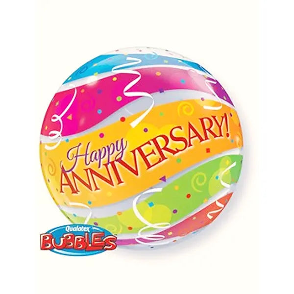 Happy Anniversary Bubble Balloons