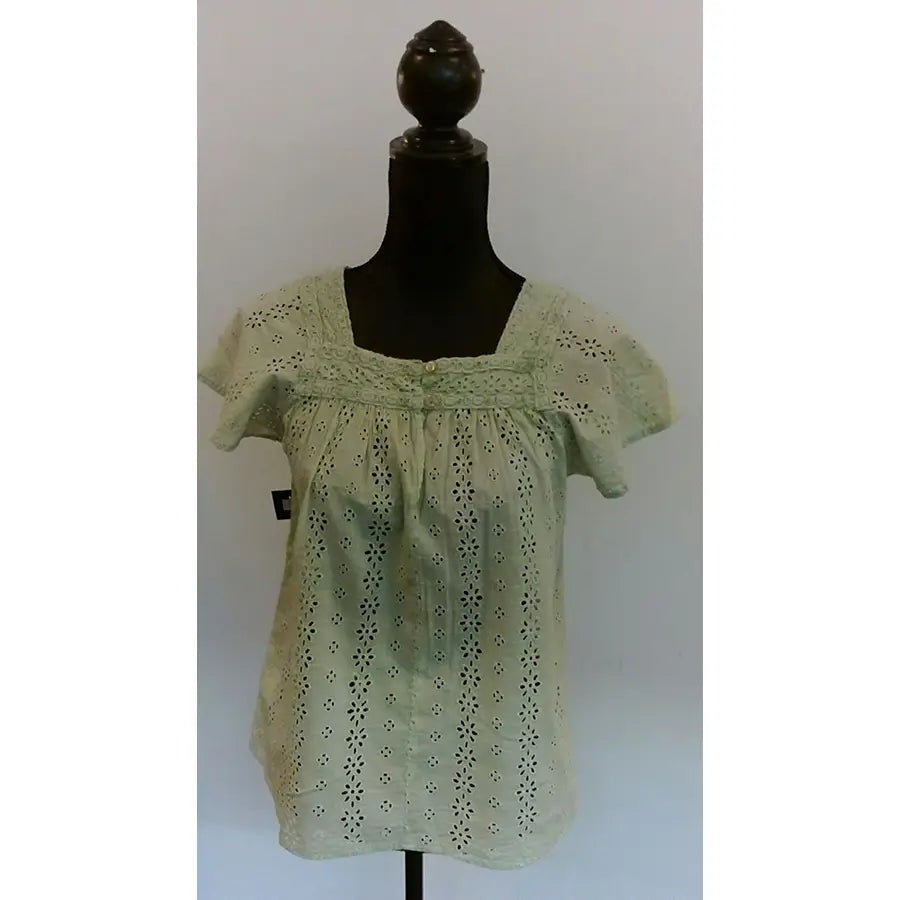 Disfraz Blusa Verde Motivos Flores