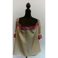 Disfraz Blusa Beige Pasamanería Rosa