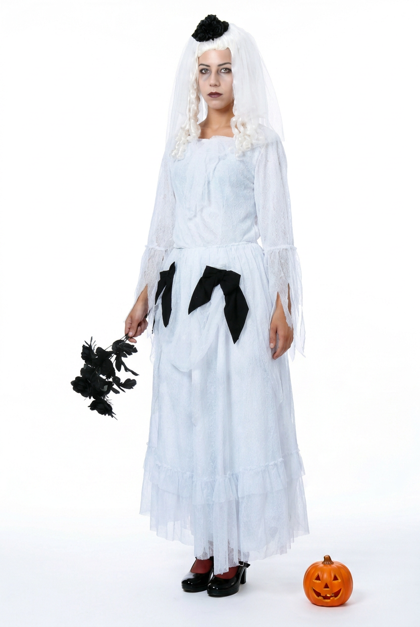 Women's Corpse Bride Costume – Gothic Halloween Dress