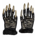 Guantes de Tigre con Purpurina Dorada