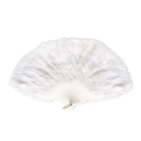 Abanico Blanco Plumas.