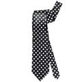 Corbata Negra de Lunares Blancos