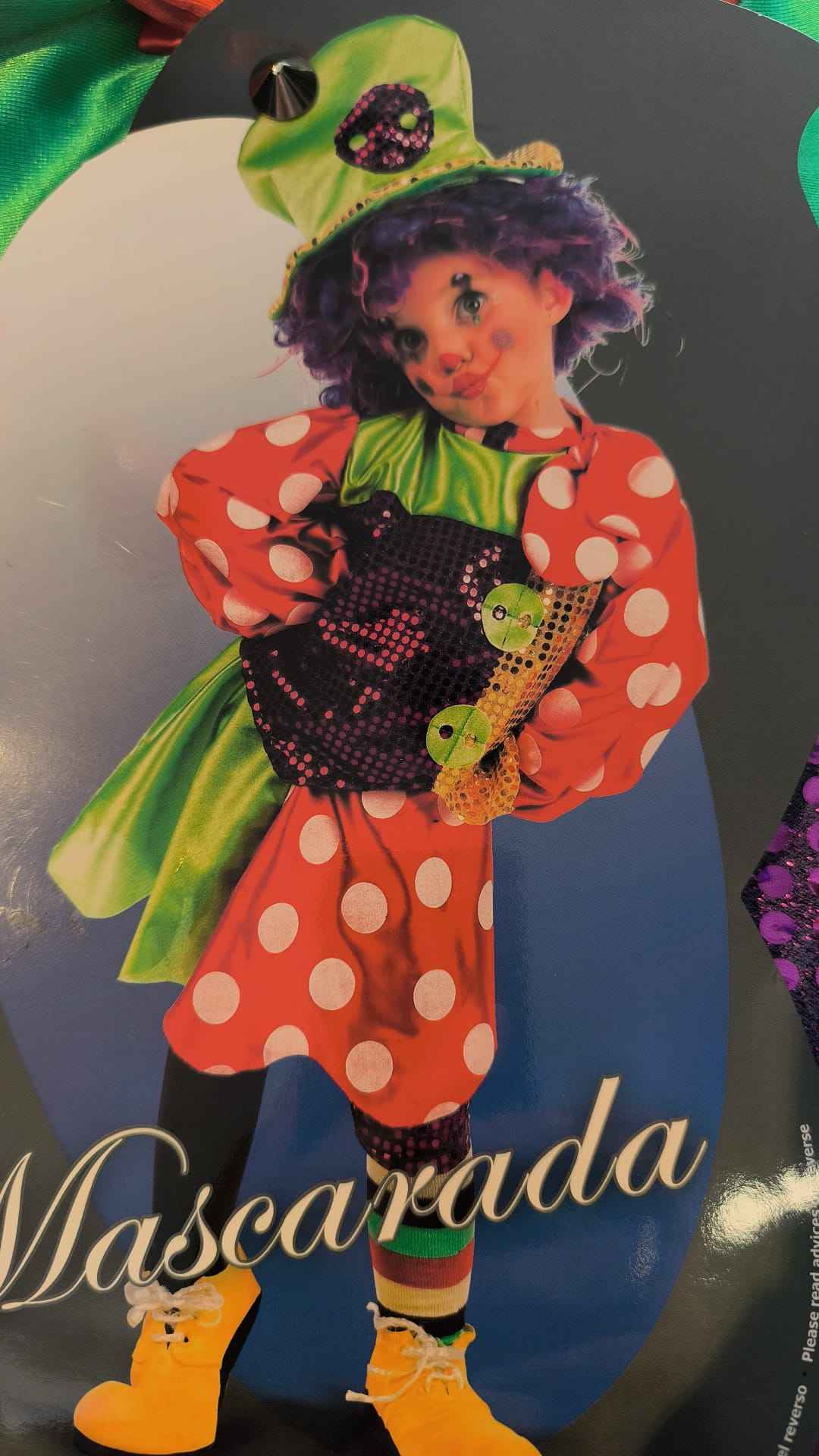 Disfraz de Payasa Botones Infantil