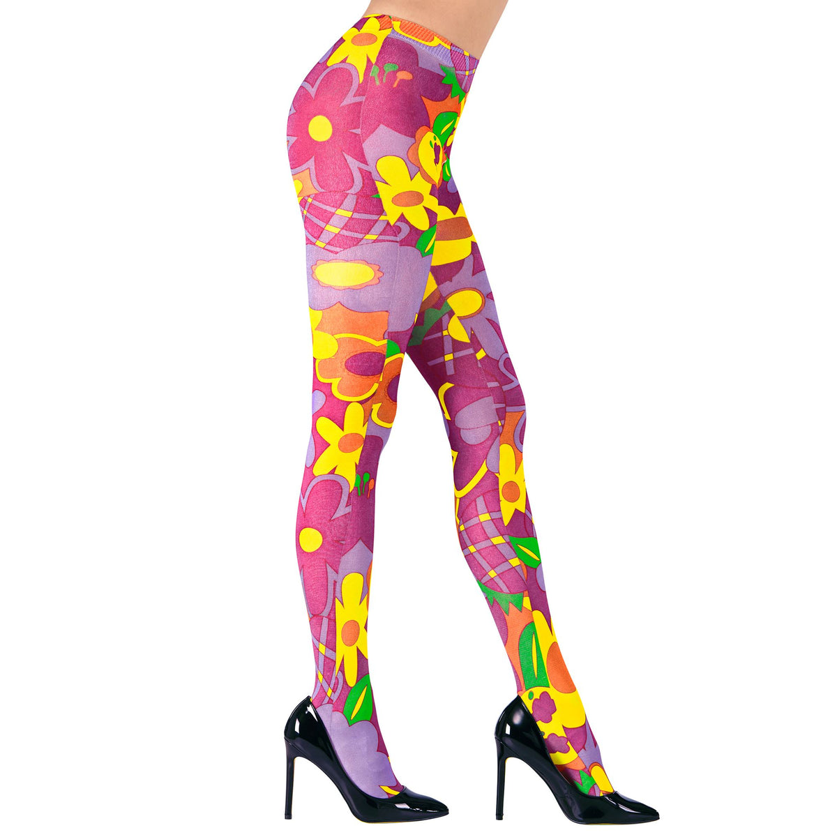 Medias con Flores 40 Den Talla Única – Widmann