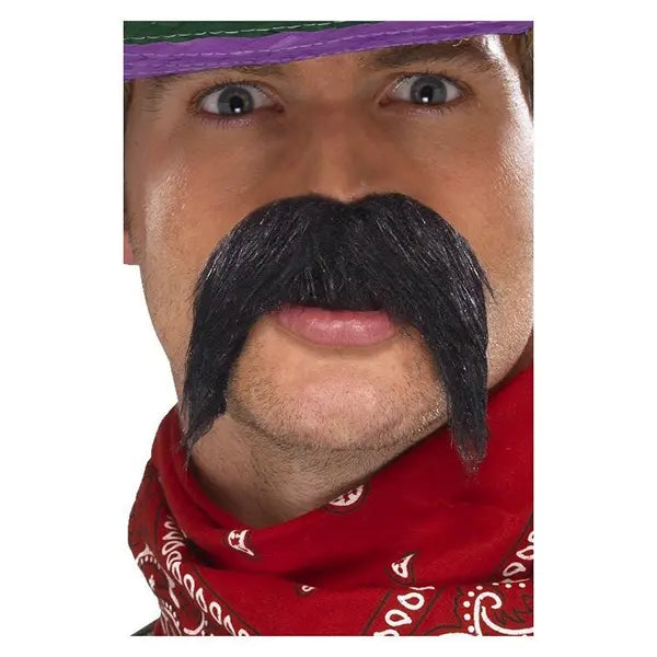 Bigote Negro Grueso Gringo