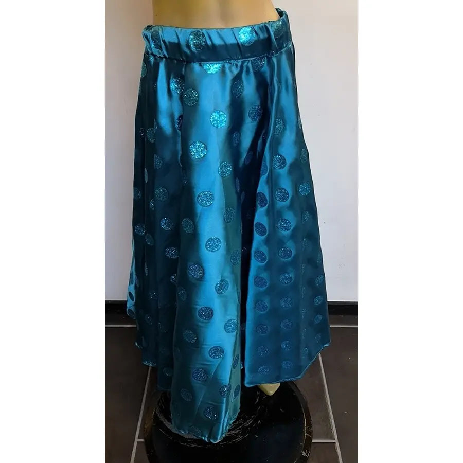 Disfraz Falda Azul Lunares Purpurina