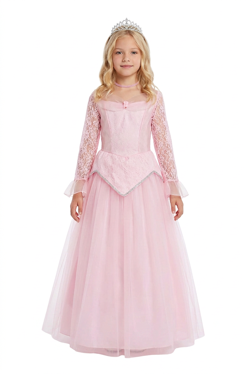 Disfraz Princesa Cory Infantil – Vestido De Princesa Rosa