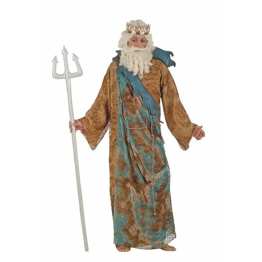 Disfraz Neptuno Adulto – Traje Mitológico Del Dios Del Mar