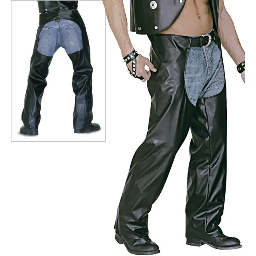 Chaparreras de Polipiel para Hombre — Complemento para Disfraz