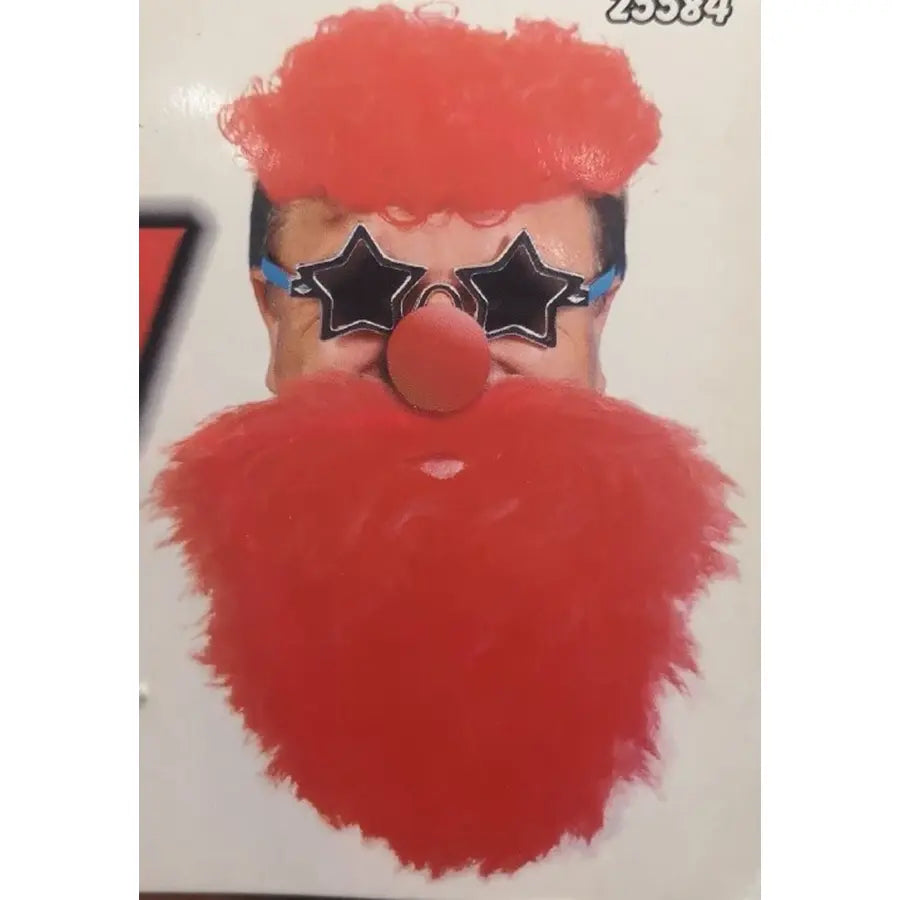 Barba Roja Extra Grande para Disfraz