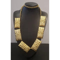 Collar Dorado Rectangulos