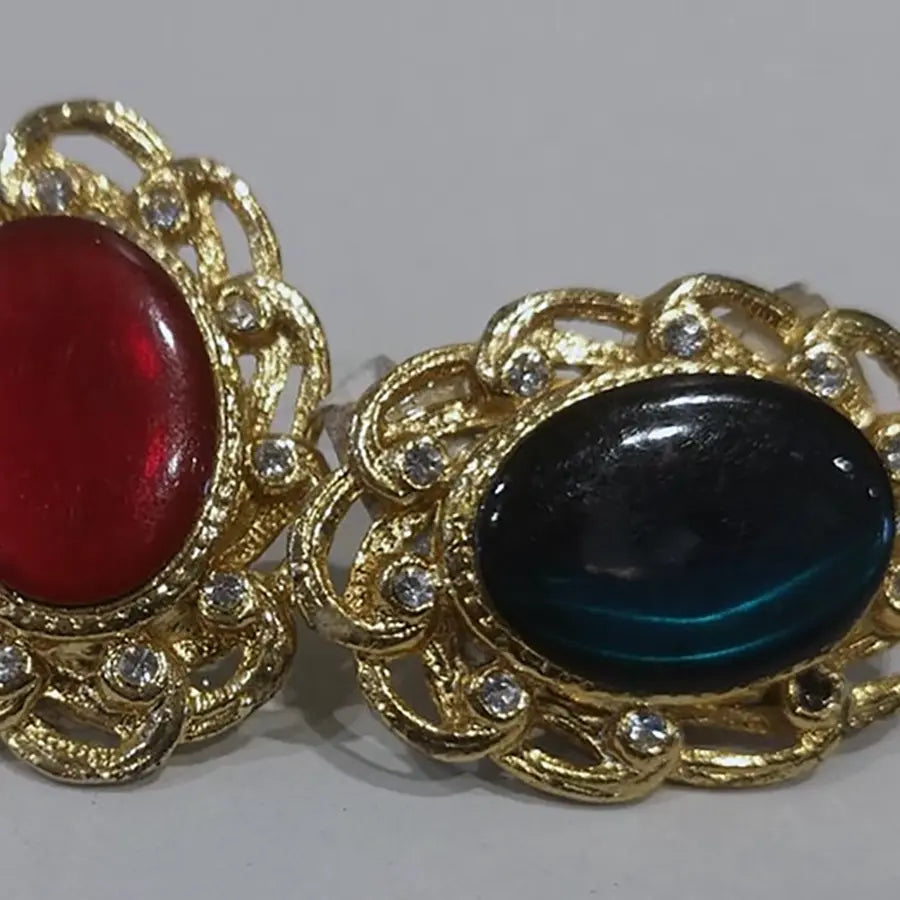 Anillo Piedra Roja/Verde