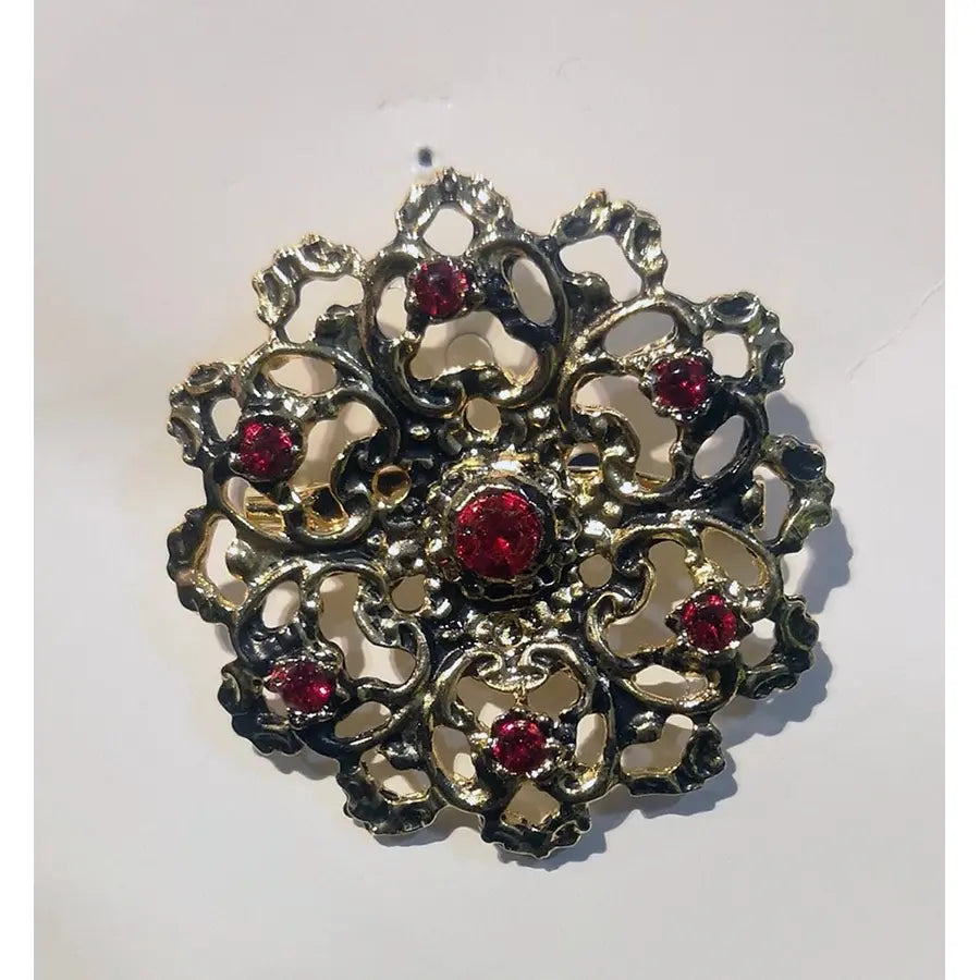 Broche Dorado Redondo