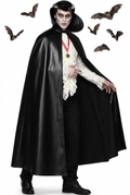 BLACK CAPE SMI-Capa Polipiel Vampiro