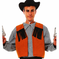 Denim Vest — Western Accessory for Adults