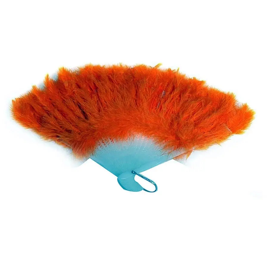 Abanico Naranja Plumas