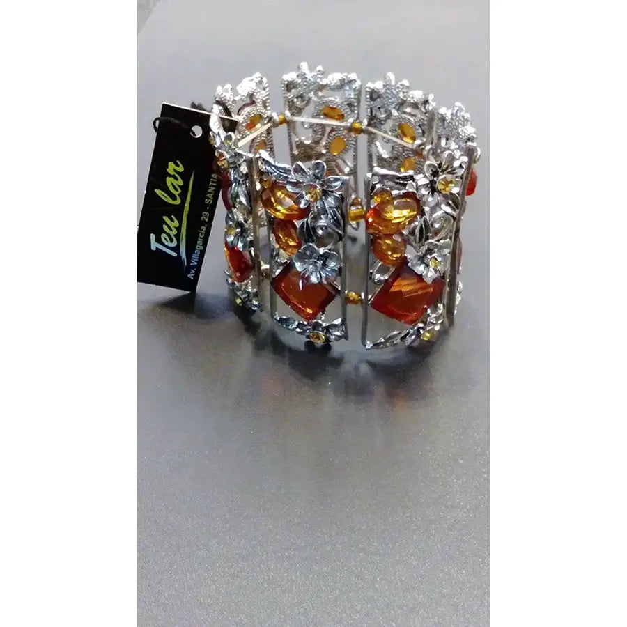 Pulsera Piedras Naranjas