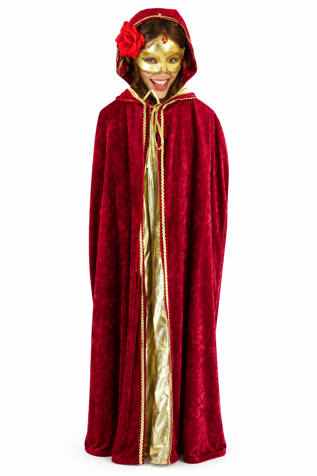 Red Velvet Cape Costume