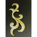 Aplique Dorado Bordado 3