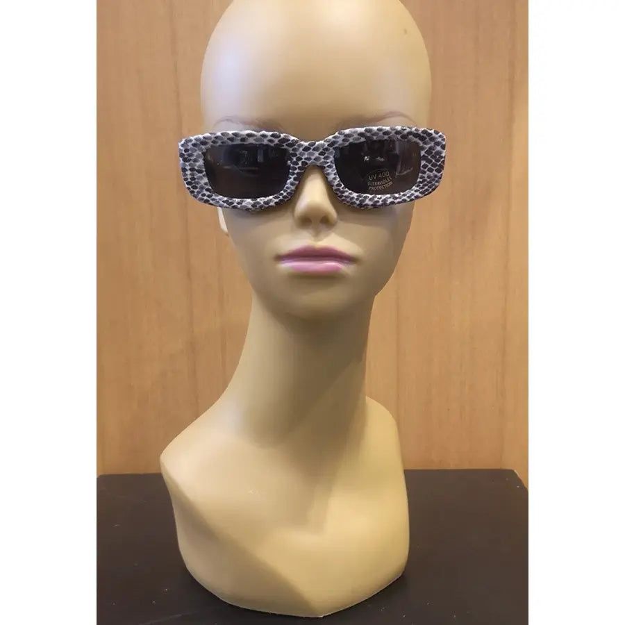 Gafas Estampado Reptil Gris