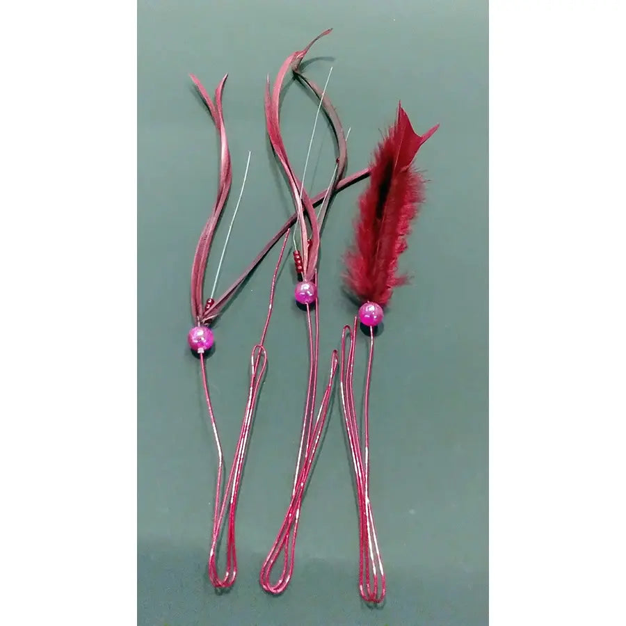 Pack Plumas Rojas Cabello