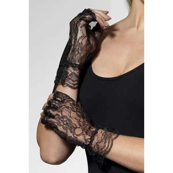 Guantes Negros Puntilla