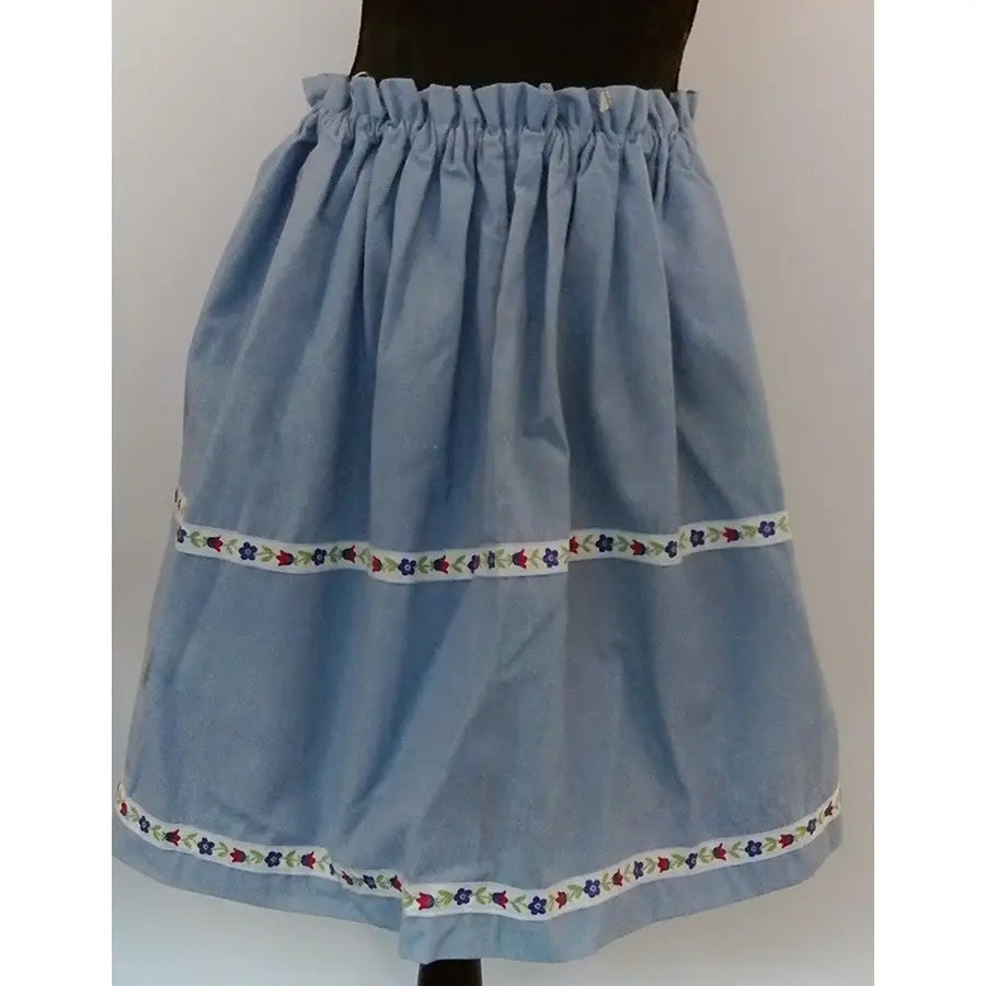 Blue Skirt Tomia Embroideries Costume