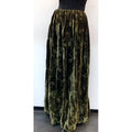 Falda Medieval Terciopelo Verde Artesanal