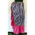 Falda Medieval Rosa con Rayas Artesanal