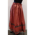 Falda Medieval Teja con Pasamanería Artesanal