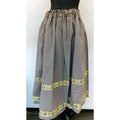 Disfraz Falda Marron Flores M41