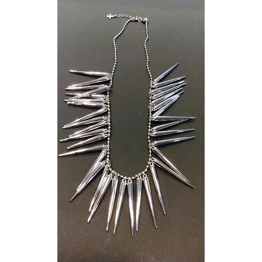 Collar Pinchos Plateado
