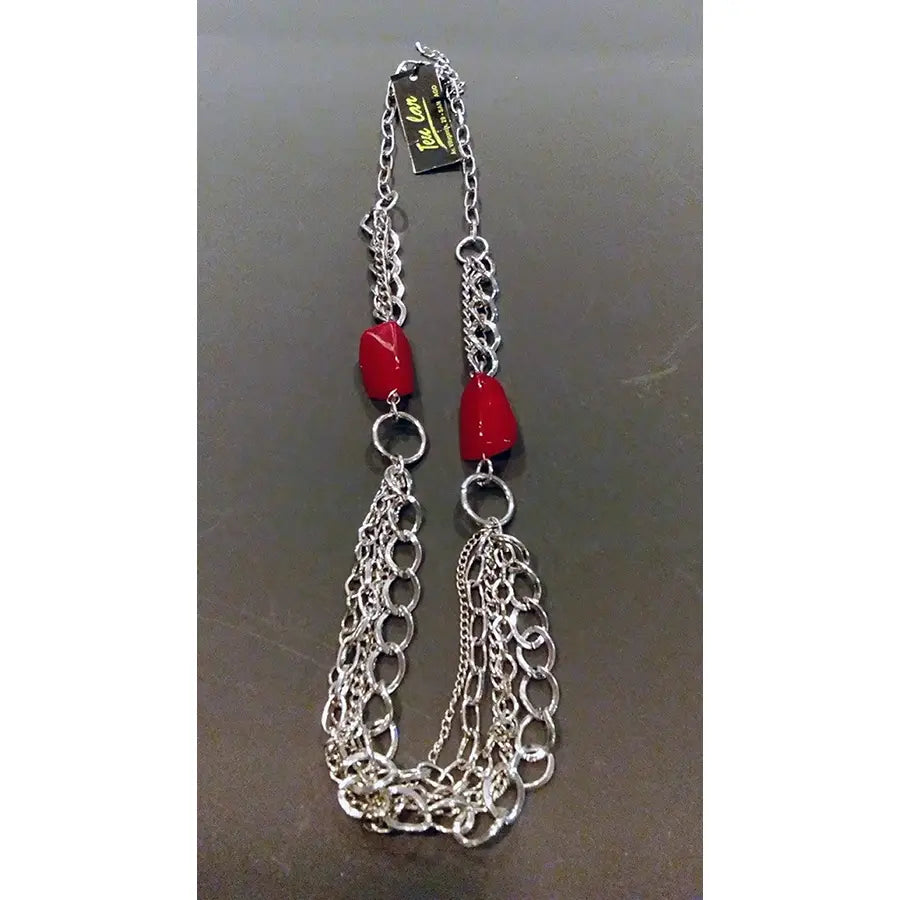 Collar Piedras Rojas