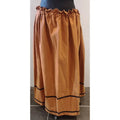 Falda Medieval Naranja con Bordados Artesanal